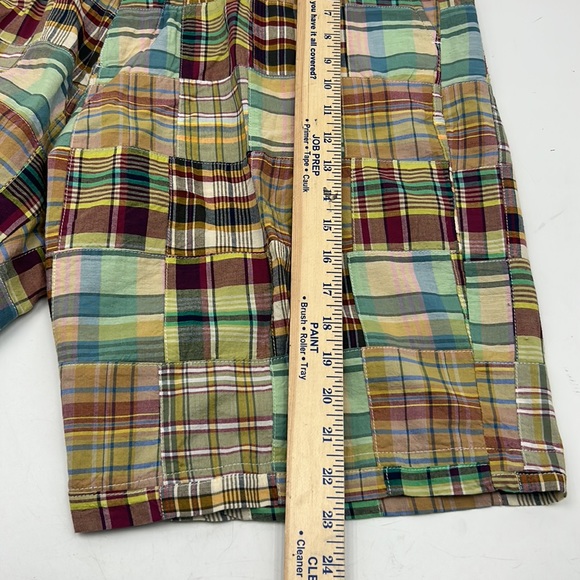 NEW SIEFRIED VINTAGE SHORT MENS SIZE 38 PATCH 100% COTTON PLAID SHORT - Picture 3 of 7